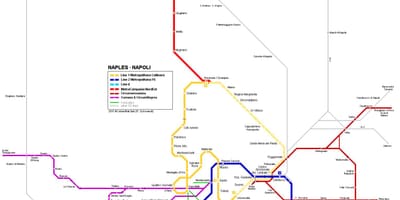 Kart Neapol, İtaliya metro