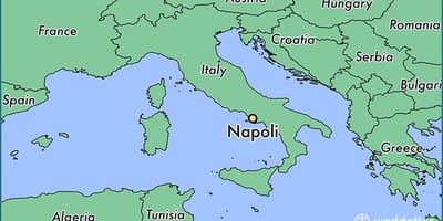 Kart İtaliyanın Napoli göstərir