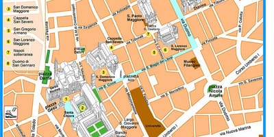 Kart Napoli Neapol